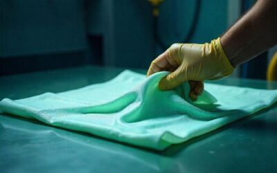 Tipos de absorventes e mantas usados em kits de emergência ambiental