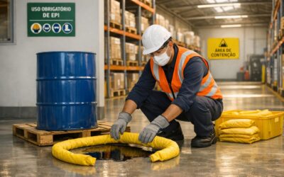 Importância dos equipamentos de segurança e contenção para prevenção de acidentes e conformidade em operações industriais e logísticas.